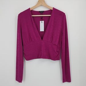 SOLD - Dynamite | plunge crop top